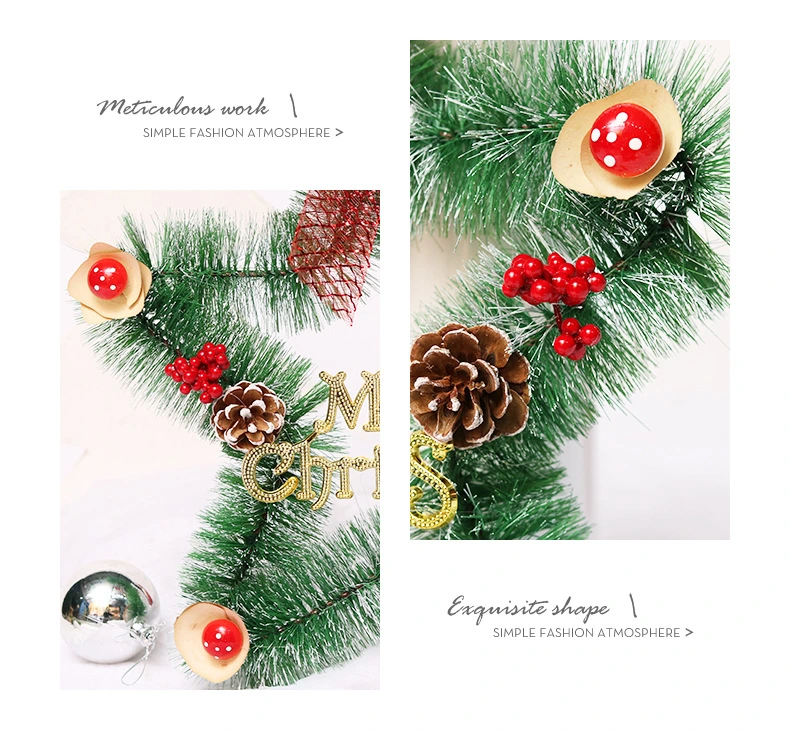 White Pine Needles Star Christmas Garland