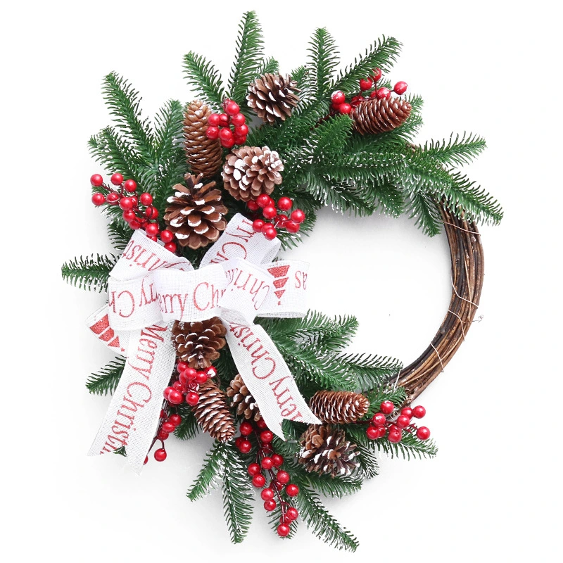 Ribbon Small Red Fruit PE Christmas Garland