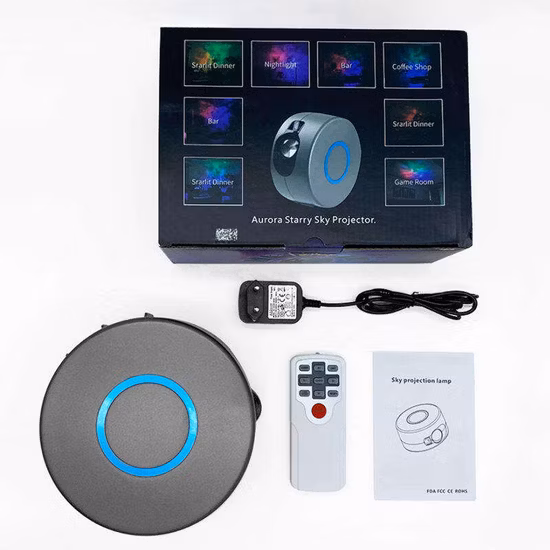 Projetor Nebula Sky /Luz Atmosfera/LED/USB/Lâmpada Padrão de Água/Cama