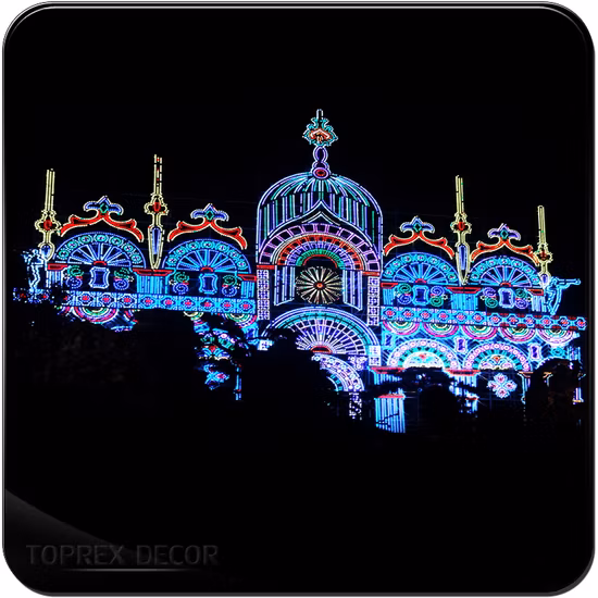 Luzes com motivo do Dia dos Namorados Decoração de Natal ao ar livre Arco de luz LED