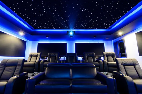 Painel de luz de teto Star Sky de fibra óptica para iluminação de home theater